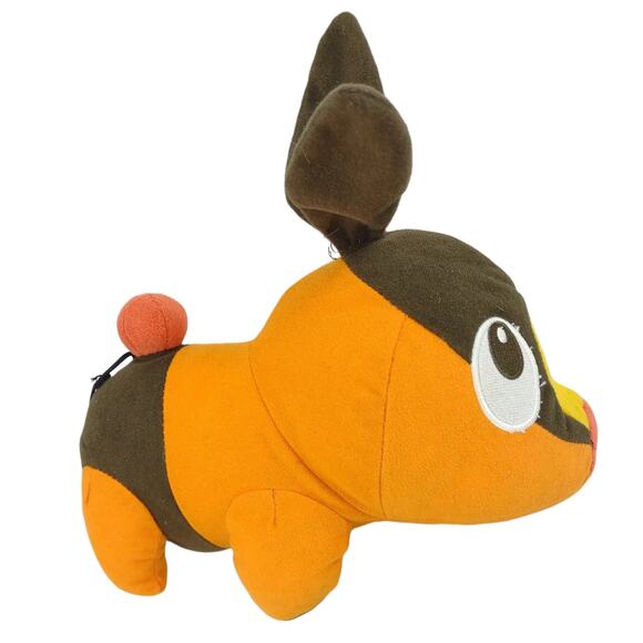 2011 Toy Factory POKEMON Tepig Stuffed Animal Plush 11" Long #0498 Fire Pig - Picture 1 of 6